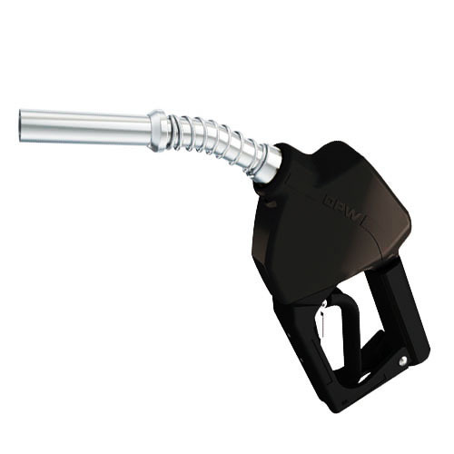 OPW 11AP-0400 Black Unleaded Nozzle Without Hold Open Clip 3/4 Inch Inlet