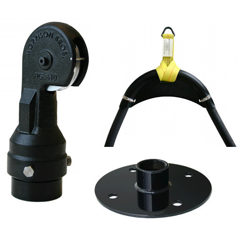 Morrison 610HB-0100AR Hose Retriever Assembly with Standard Base and Hose Hanger