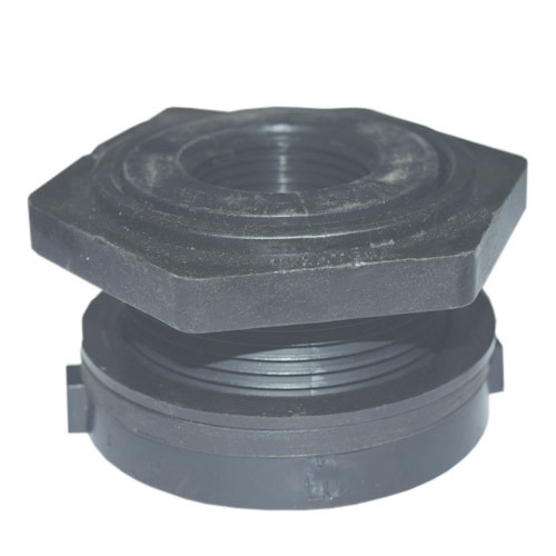 One Inch Double Threaded Polypropylene Bulkhead Fitting