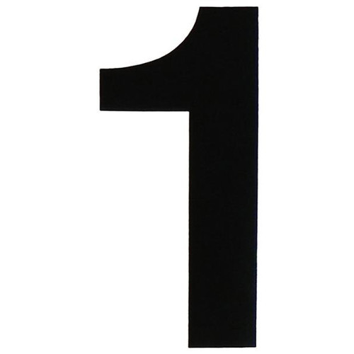 Performance Ink VL-4-1 4-Inch Black Vinyl Number 1 Decal
